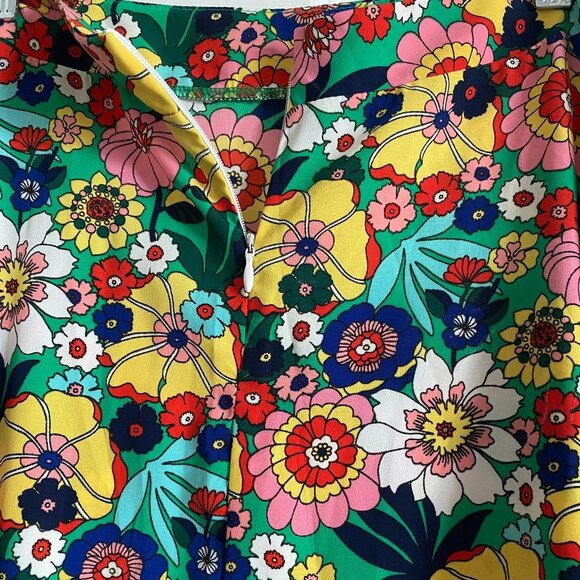 ONE BY ONE SUMMER 2pc Top/skirt Floral Tie-front Short Sleeve A-line Skirt - Picture 7 of 7